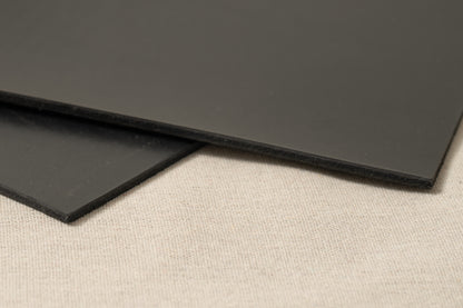 Arch Placemat Pair in black leather