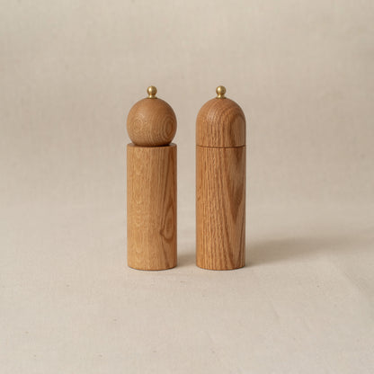 Pepper and Salt Mill Pair in oak