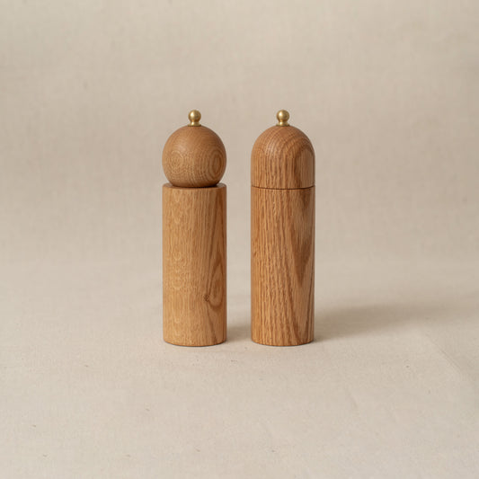 Pepper and Salt Mill Pair in oak