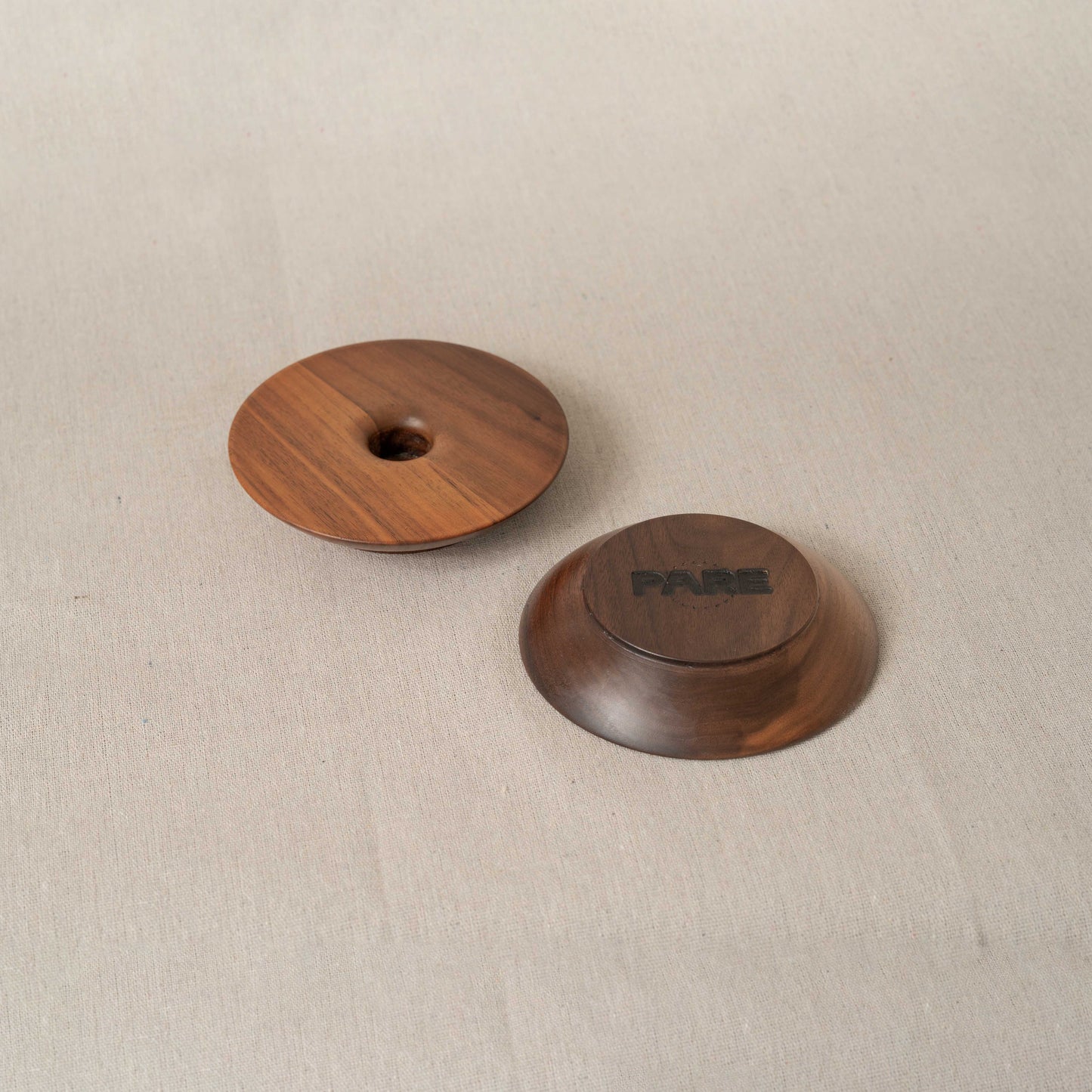 Dish Candlestick Holder Pair